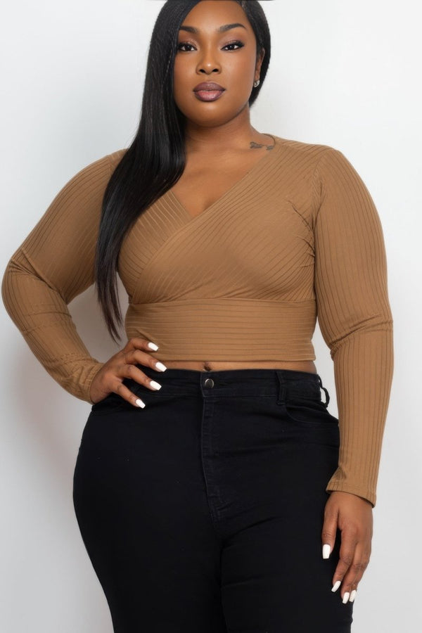 Rain Long Sleeve Crop Top - KIOKO