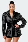 Rhythm Nation Leather Blazer - KIOKO