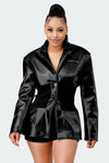 Rhythm Nation Leather Blazer - KIOKO