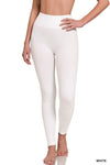 Ribbed Seamless High Waisted Full Length Leggings - KIOKO