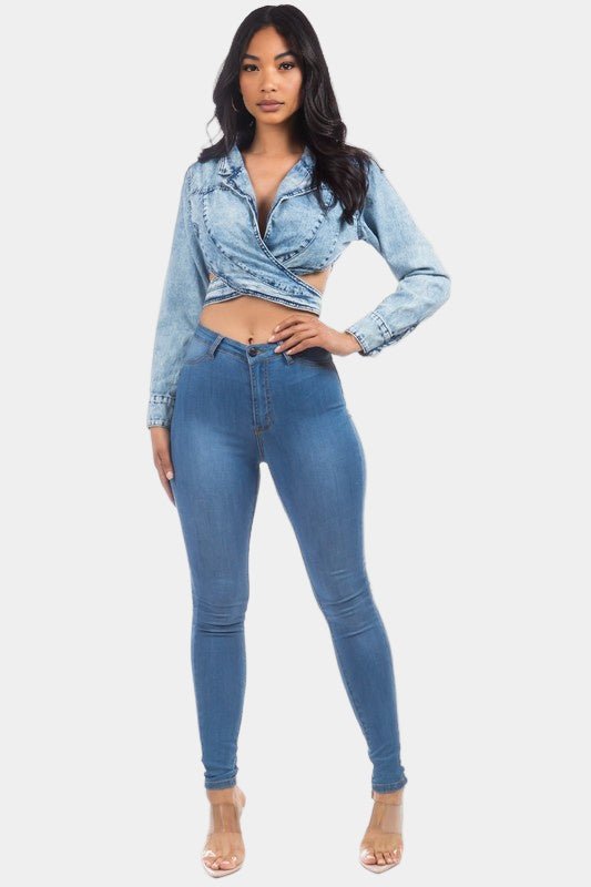 Ripped & Ready Denim Jacket - KIOKO