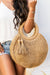 Sand Dunes Straw Tassel O - Ring Tote - KIOKO