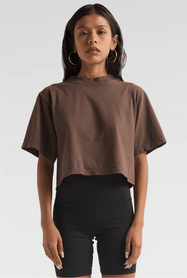 Shaka Wear Womens Garment Dye Crop Top - KIOKO