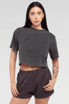 Shaka Wear Womens Garment Dye Crop Top - KIOKO