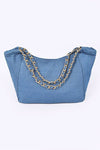 She Got Rivets Denim Tote - KIOKO