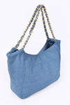 She Got Rivets Denim Tote - KIOKO