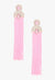 She Made It Vintage Tassel Earrings - Pink - KIOKO