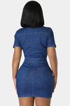 Show That Mid Denim Dress - KIOKO