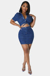 Show That Mid Denim Dress - KIOKO