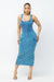Snatchiq Acid Washed Midi Dress - KIOKO