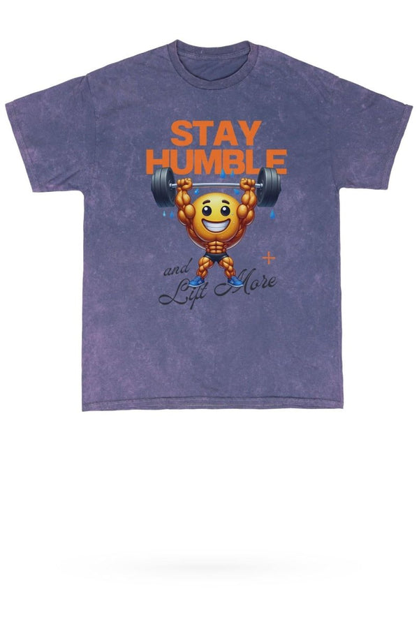 Stay Humble Mineral Wash Gym Tee - KIOKO