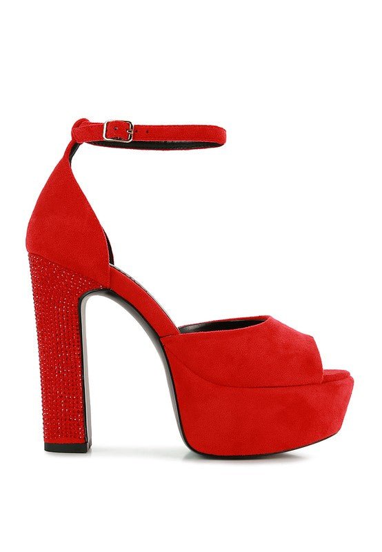 Stunt In Style Block Heeled Sandals - KIOKO