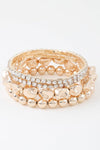 Tagged Gold Beaded Bracelet - KIOKO