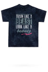 Train Like A Beast Mineral Wash Gym Tee - KIOKO