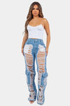 Turn Heads Cargo Denim Jeans - KIOKO
