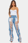 Turn Heads Cargo Denim Jeans - KIOKO