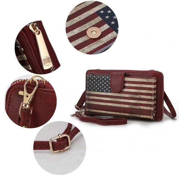 USA Wallet FLAG Crossbody - KIOKO
