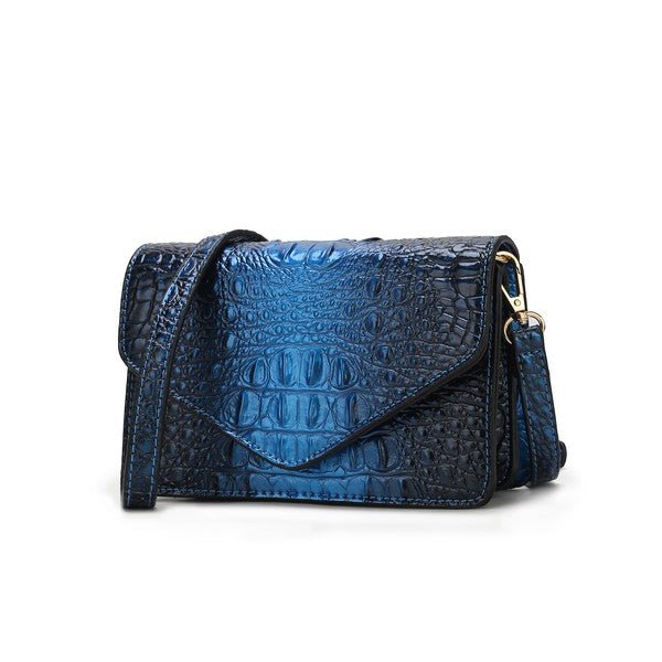 Vanta Croc - Embossed Saddle Bag - KIOKO