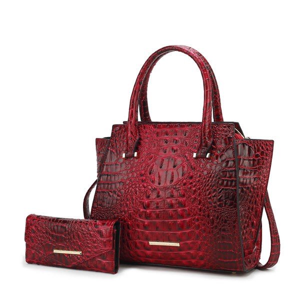 Viridiana Croc - Embossed Tote Bag - KIOKO