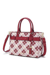 Vivian Plaid Satchel Bag - KIOKO