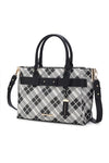 Vivian Plaid Satchel Bag - KIOKO