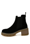 Vostok Suede Chunky Chelsea Boots - KIOKO