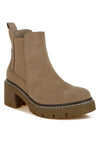 Vostok Suede Chunky Chelsea Boots - KIOKO