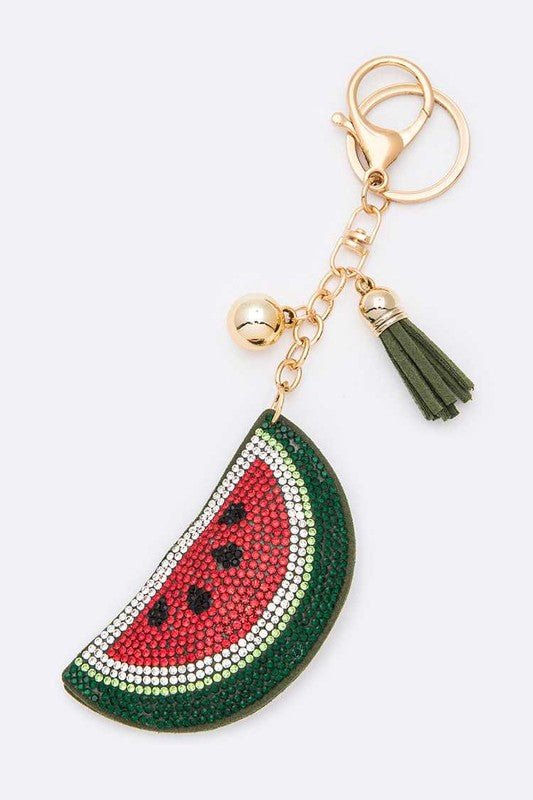 Watermelon Rhinestone Keychain - KIOKO