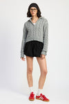 Whole Mood Daily Cable Knit Sweater - KIOKO