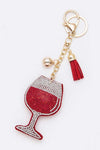 Wine Glass Crystal Keychain - KIOKO